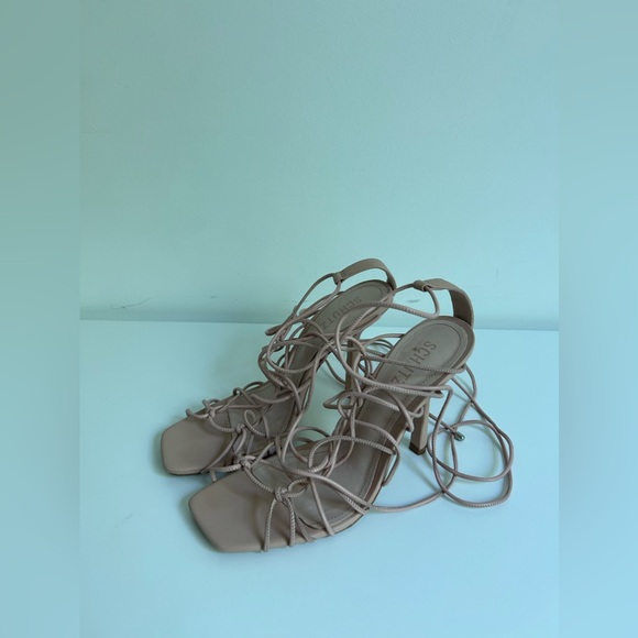 Schutz Strappy Sandal Heels in Size 8.5B - Picture 3 of 5